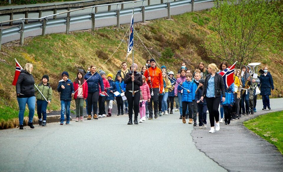 Siste øvelse før 17. mai: - Vi er litt fåtallige