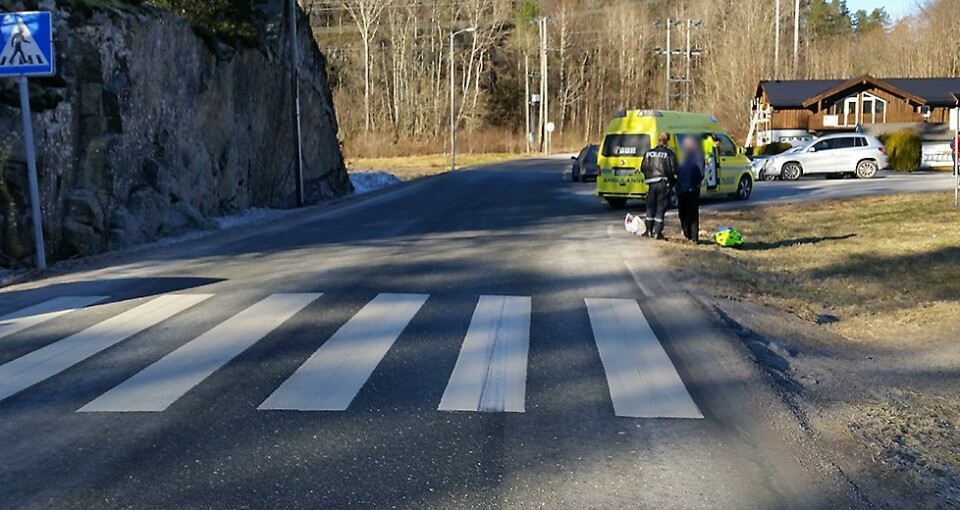 Påkjørt i fotgjengerfelt