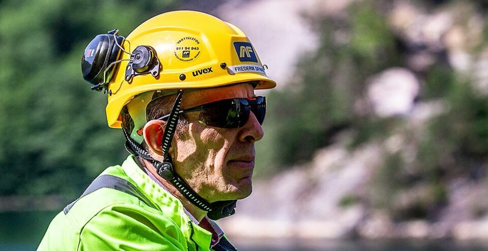 - Har startet frittfrem bygg i «fem etasjer» 50 meter over Trysfjorden