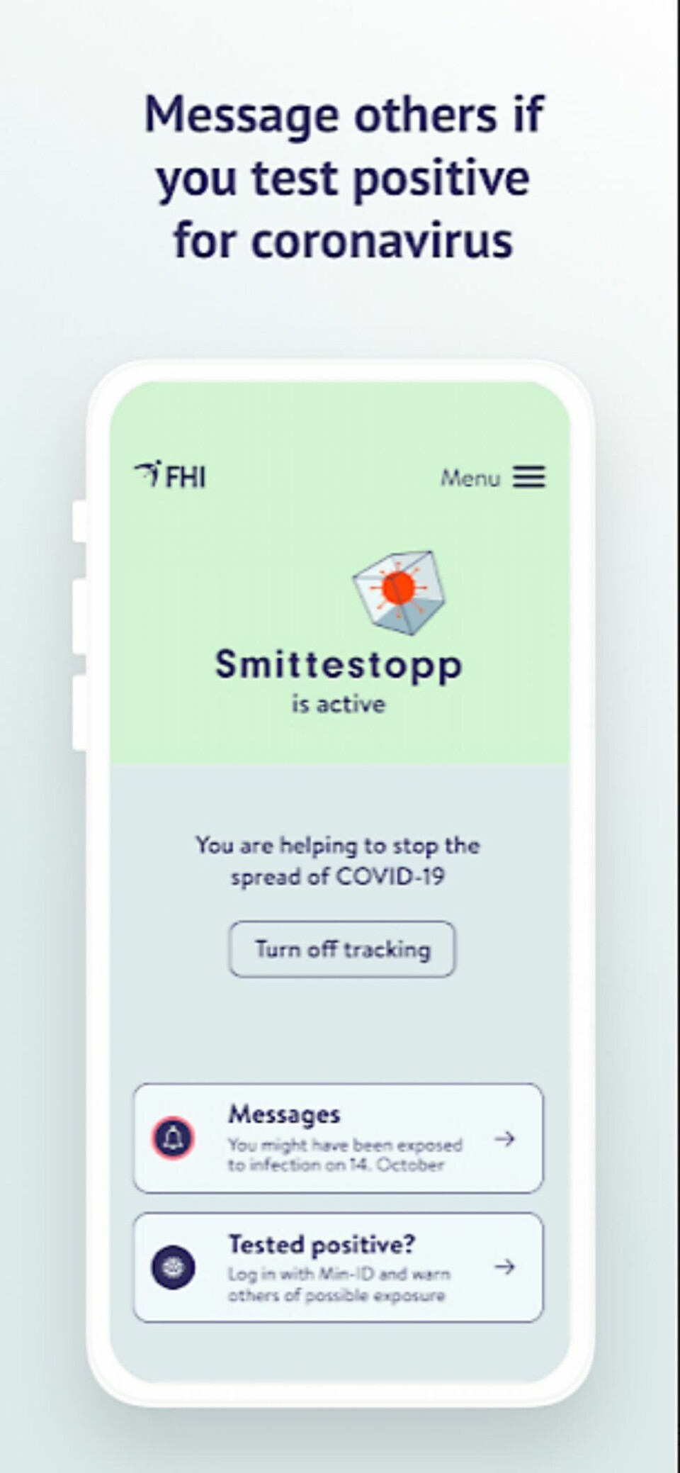 Folkehelseinstituttet sender i dag SMS om appen Smittestopp