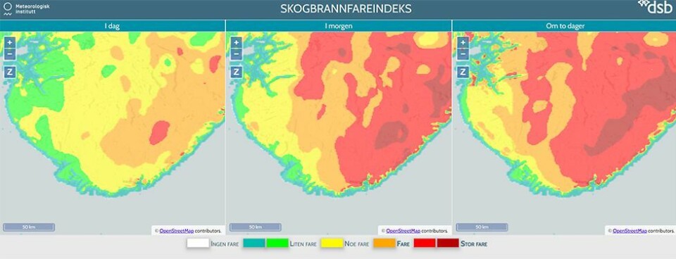 Økende skogbrannfare