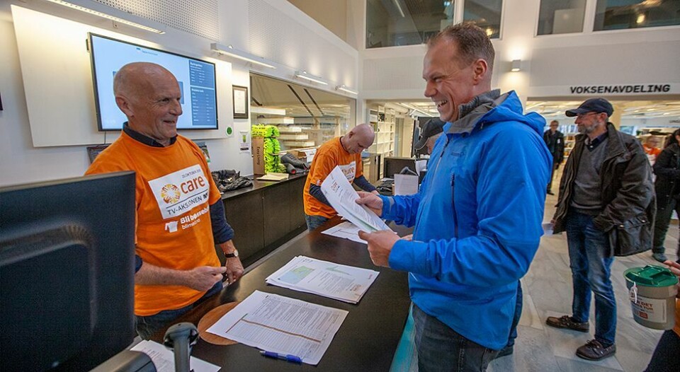 Foreløpige resultater fra TV-aksjonen