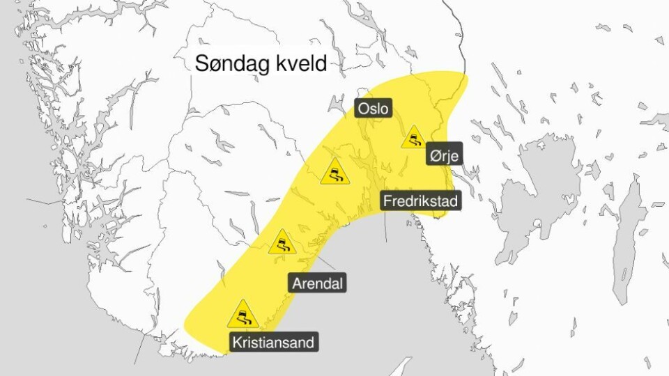 Nytt farevarsel: - Speilglatt i distriktet