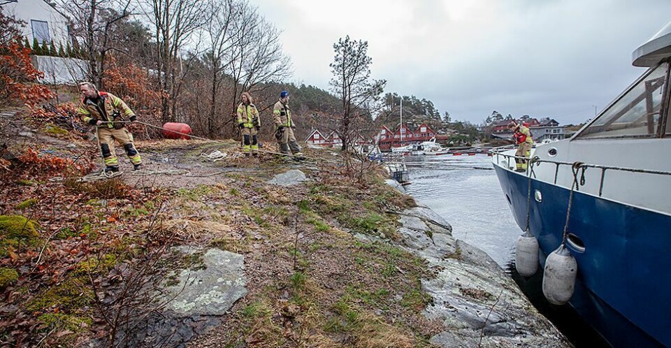 Sikret 50 fots stålbåt