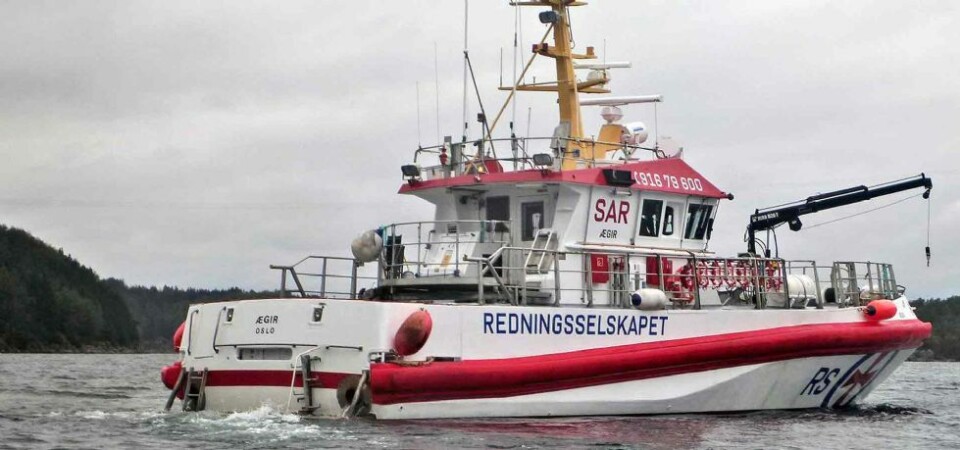 Redningsskøyta 'Ægir' i brann