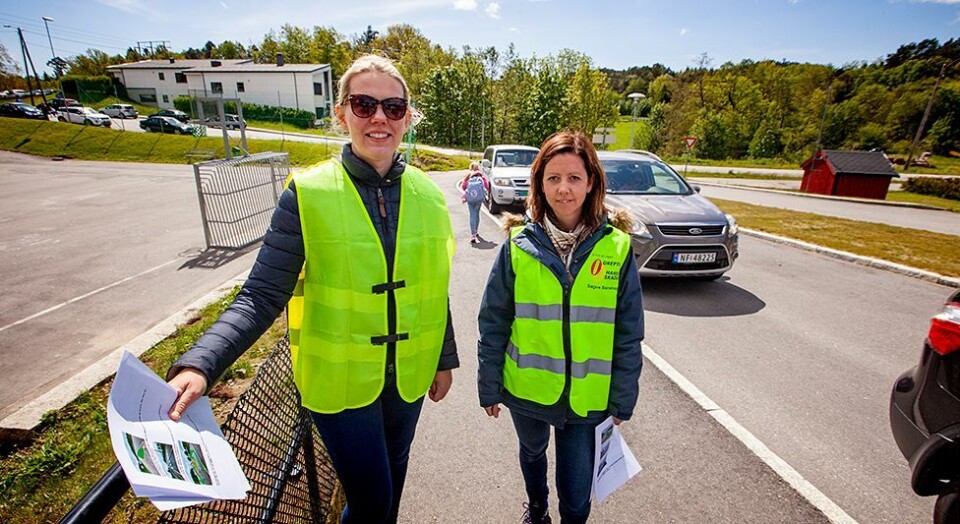 Gjennomførte trafikkaksjon ved Lunde skole