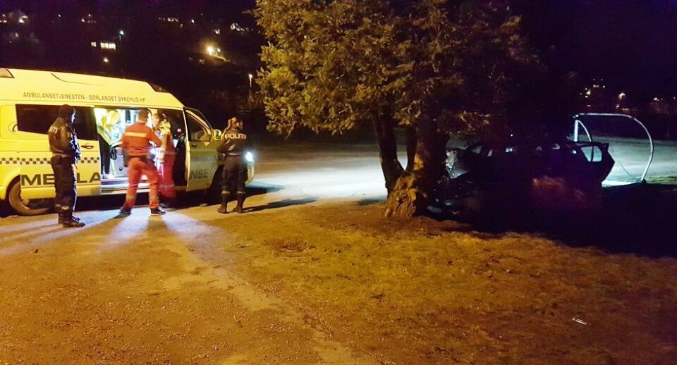 Trafikkulykke i Songdalen