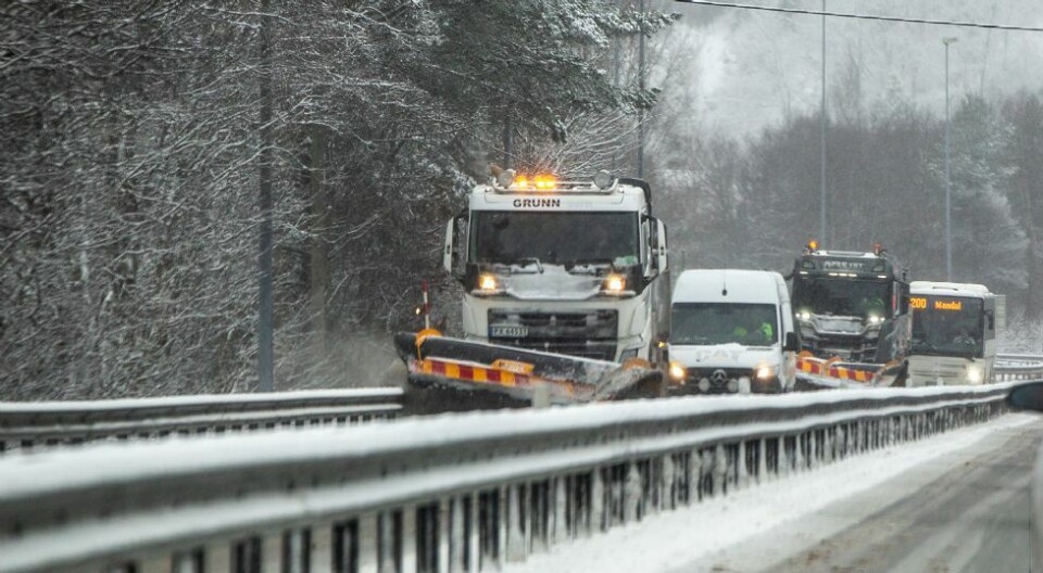 Gult farevarsel for snø fredag