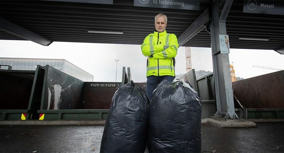 Nå blir sorte avfallssekker forbudt hos Avfall Sør