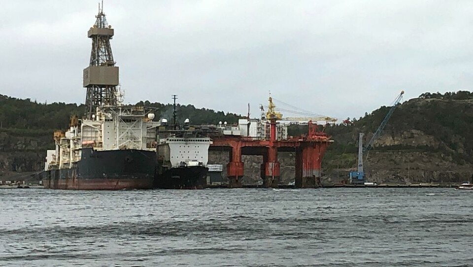Offshoreskip slet seg. Ligger få meter unna boligrigg