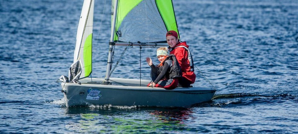 Her kullseiler Ulrik (8) - helt frivillig