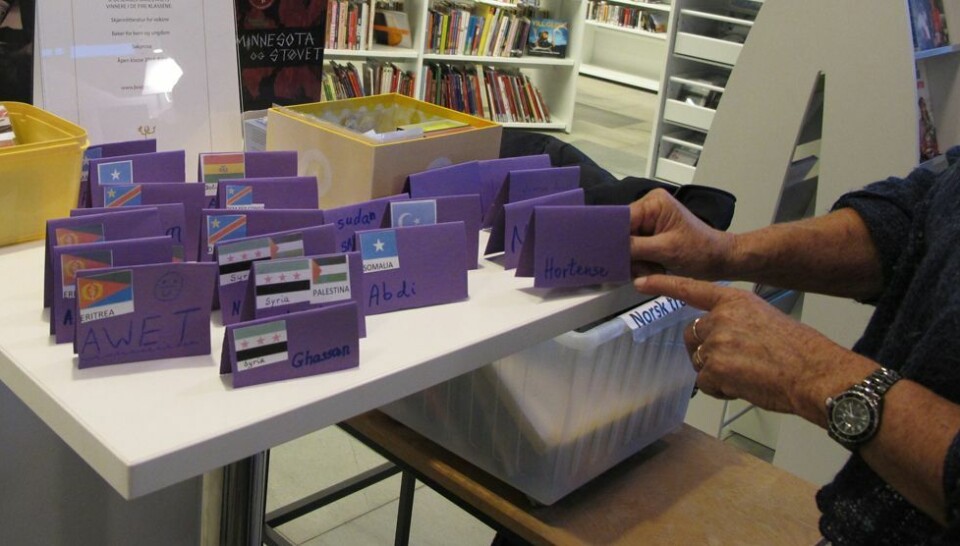 Stappfullt på språkkafé
