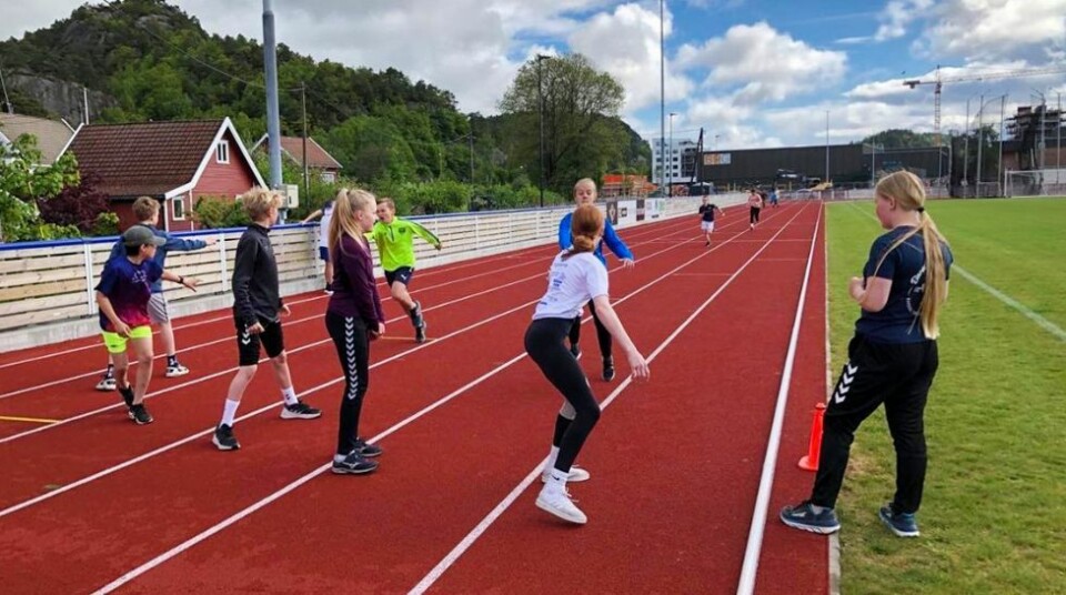 Tinestafetten på Søgne stadion