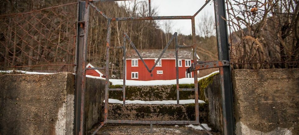Utrolig, her stod museet. Ei kvern står igjen