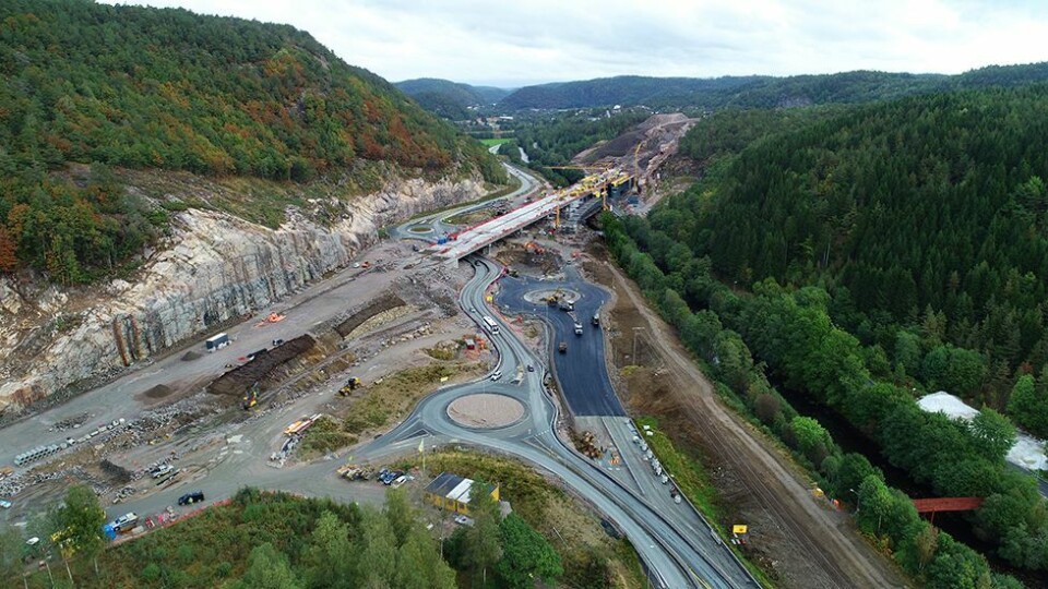 Legger om E39-trafikken i Søgne