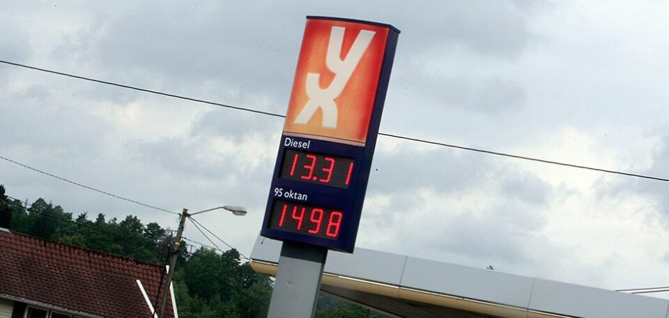 Drivstoffprisene faller