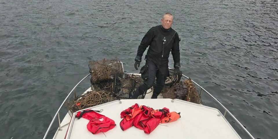 Spøkelsesfisket: Har hentet over 700 teiner fra havbunnen