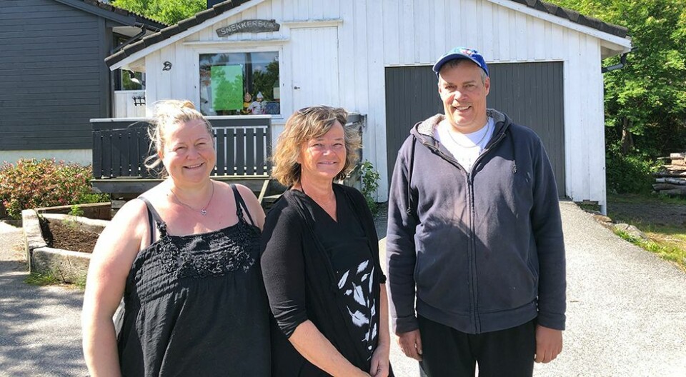 Garasjesalg i «snekkerbua» på Flekkerøy