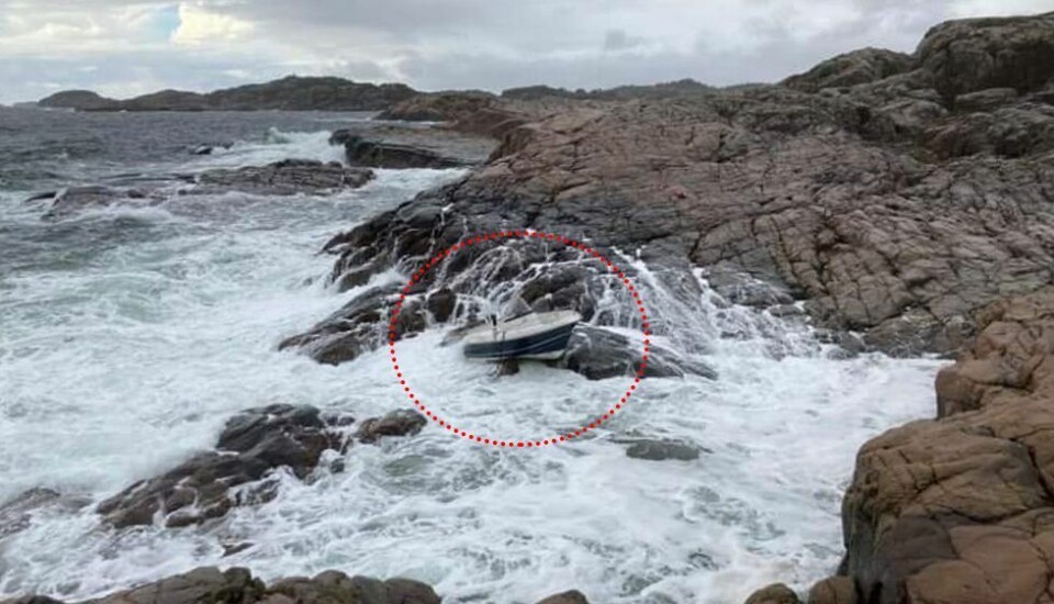 Båtuhell i Søgne-skjærgården