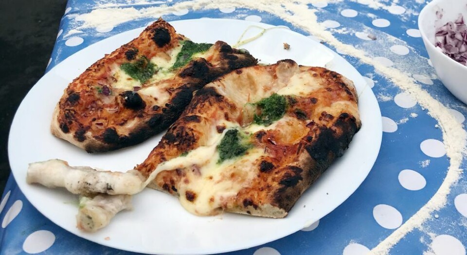 Pizza med torsketunger: - Interessant