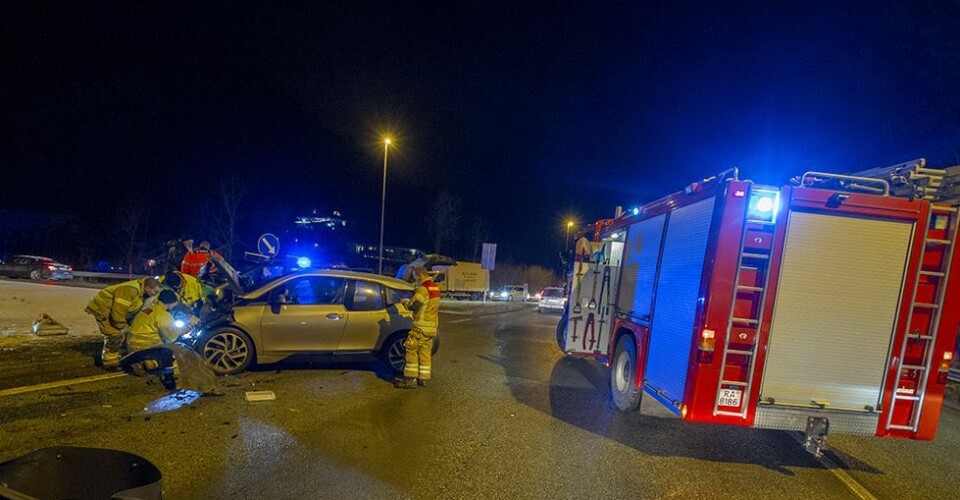 To til sykehus etter trafikkulykke på E39 Brennåsen