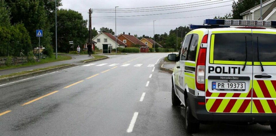 Jente påkjørt på Stauslandsveien