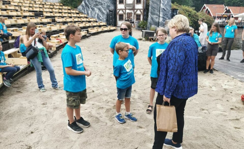 Møtte statsministeren i Dyreparken
