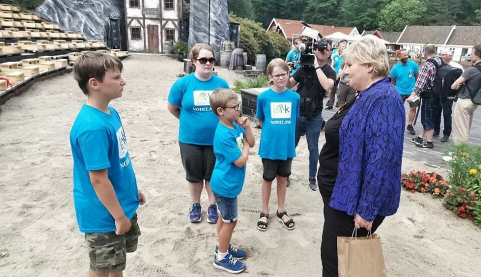Møtte statsministeren i Dyreparken