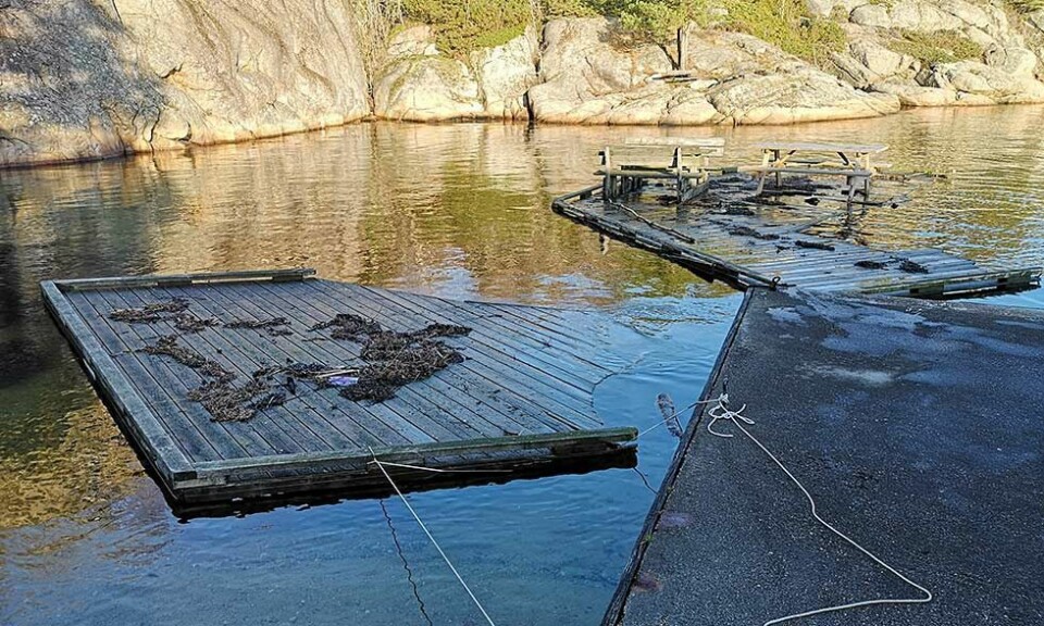 Nå skal bryggene i Olavsundet bygges opp igjen