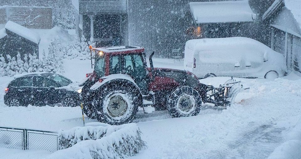 Varsler mye snø søndag