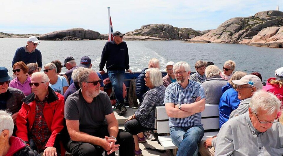 Søgne Historielag på tur med Bragdøya til Ryvingen