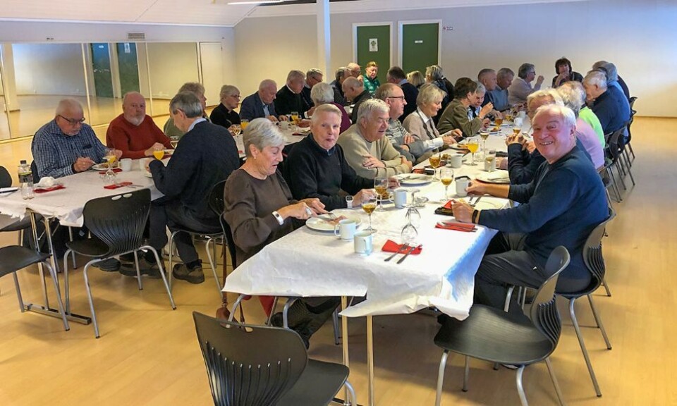 IK Våg-veteraner samlet til julelunch i klubbhuset på Karuss