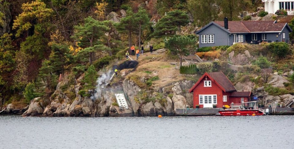 Rykket ut til en mindre krattbrann på Okse