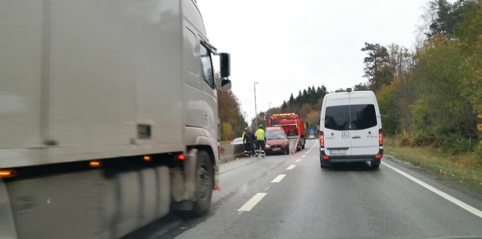 Trafikkulykke ved Fidjane E39