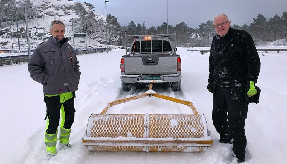 Preparerer flerbruksløypa: - Flekkerøy har fått desidert mest snø