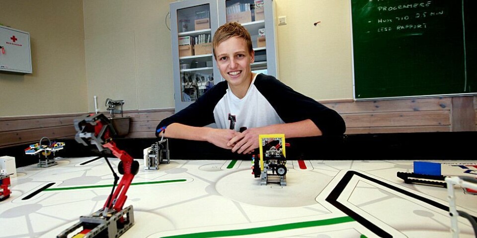 Team Lego League på Tangvall skole