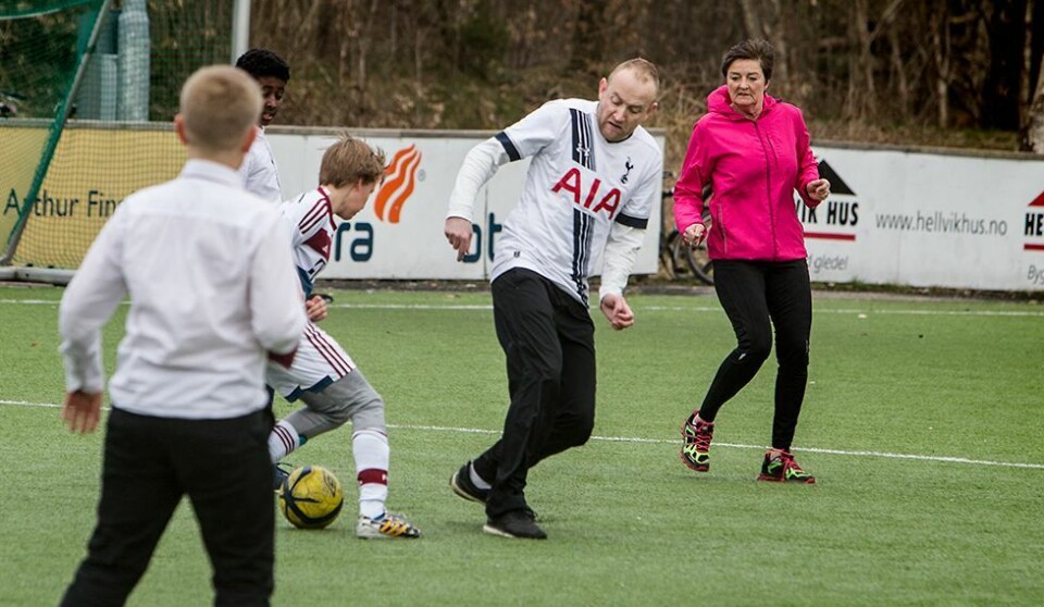Avsluttet språkprosjekt med fotballkamp