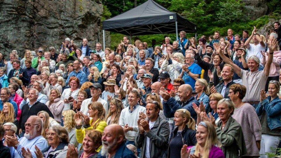 Kjempestemning i Amfiet torsdag kveld
