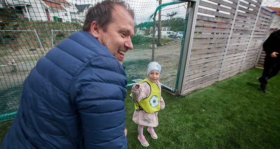 Søgnefotballen frir til barnehagene