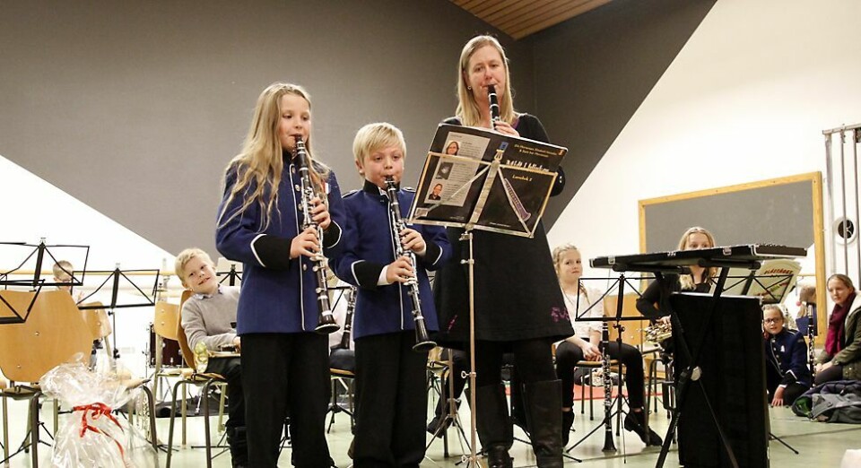 Juleavslutning for Søgne skolekorps