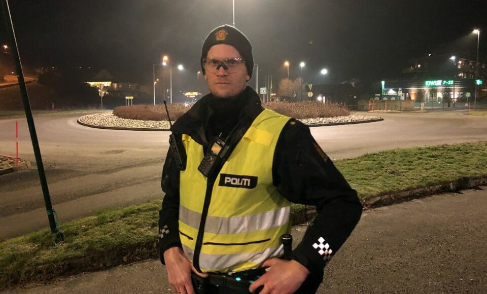 Politiet på plass på Flekkerøy