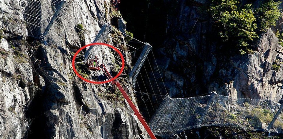 Arbeidene i Holmenlia ved E39 er i gang