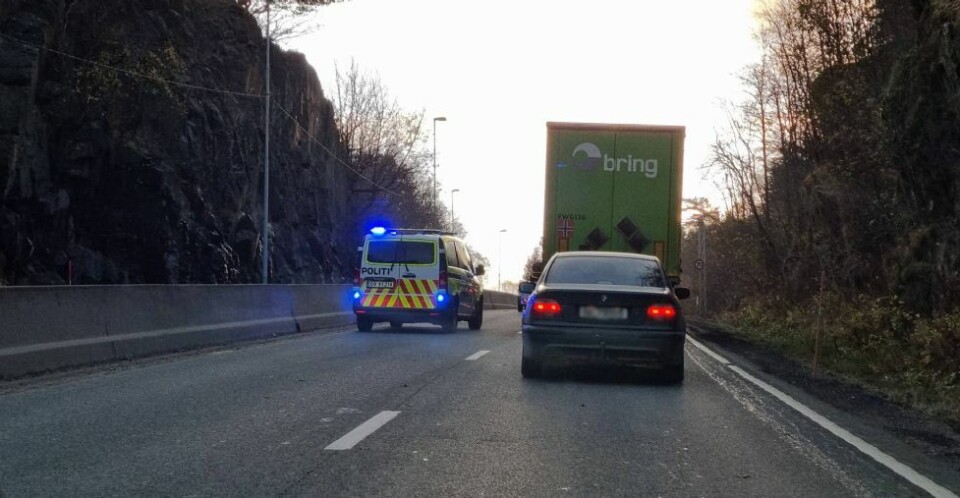 Hendelser i distriktet: Fire biler i kjedekollisjon på E39