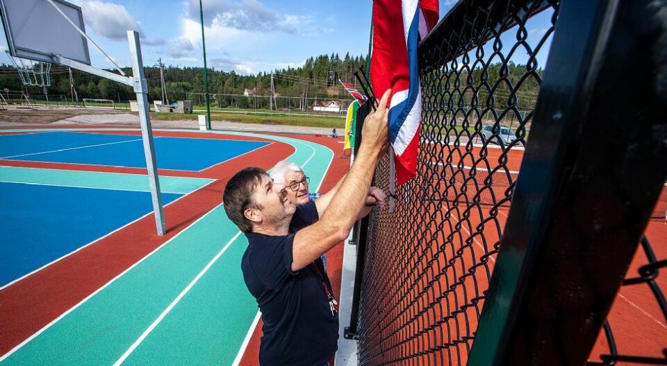 Våt åpning av idrettsparken