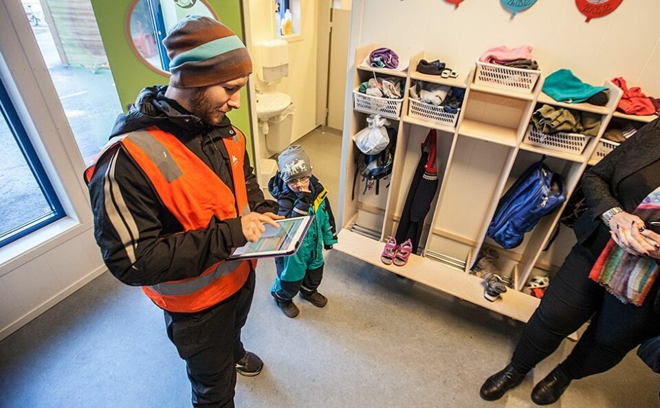 Besøkte 'high tech' barnehage
