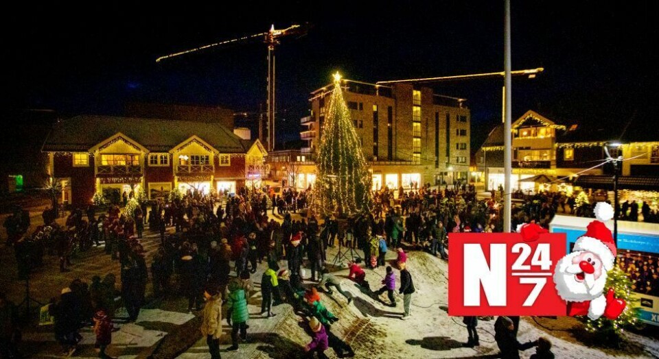Så høy er julegrana på Tangvall
