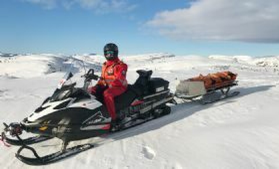 Beredskapsambulanse på Bortelid