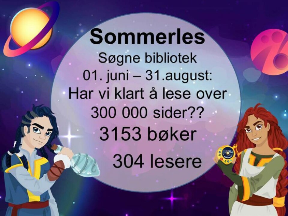 Har lest over en million bøker i sommer