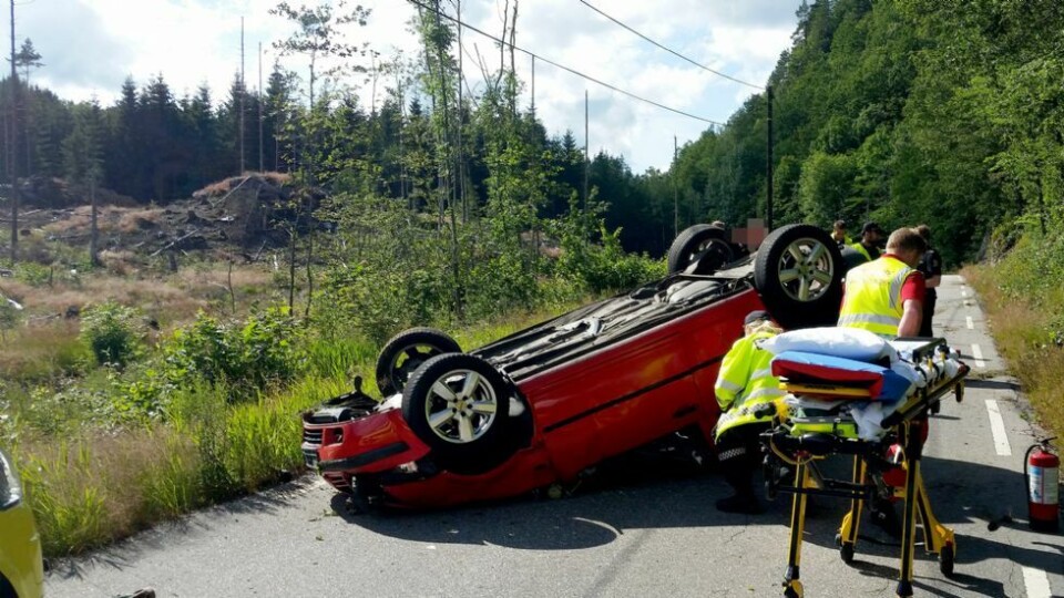 Trafikkulykke i Songdalen