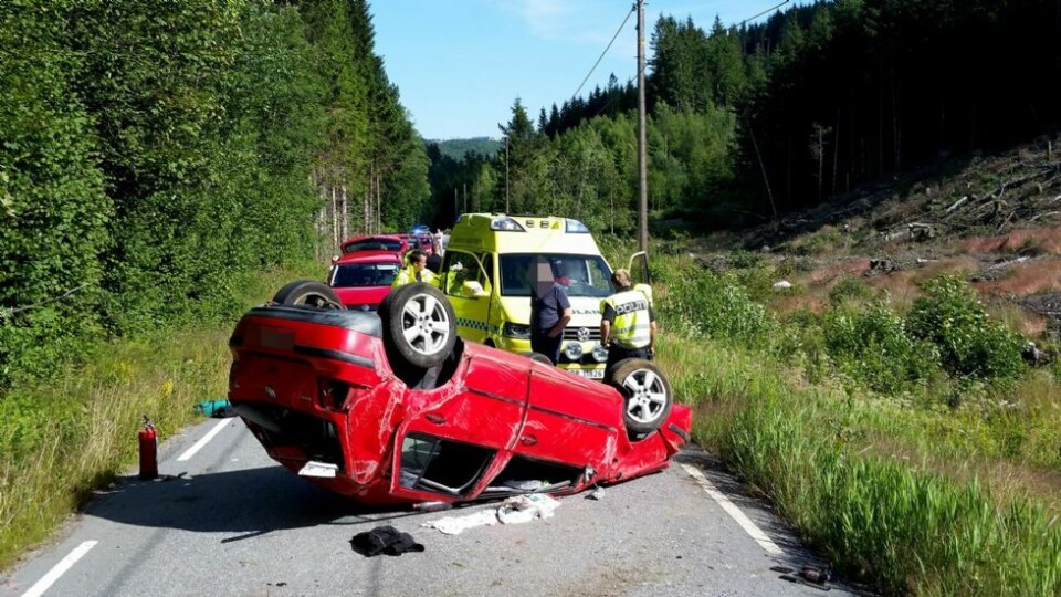 Trafikkulykke i Songdalen